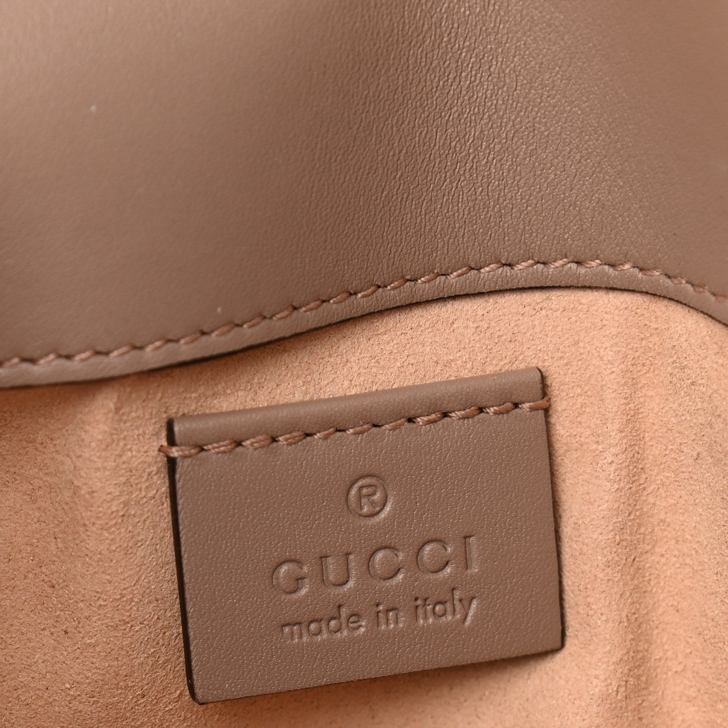 Gucci Calfskin Matelasse Super Mini GG Marmont Shoulder Bag Porcelain Rose 6 of 10