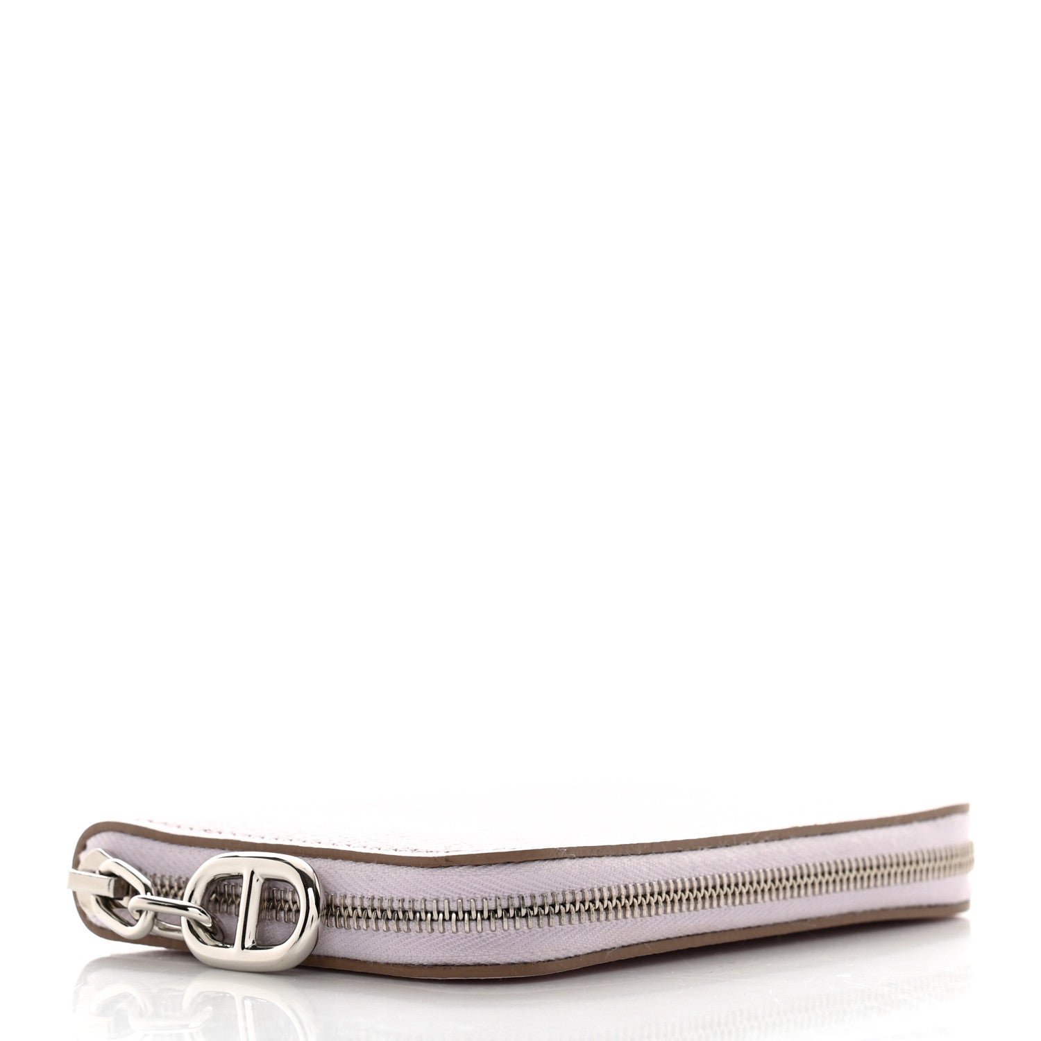 Hermes Evercolor Zipengo Chain D'Ancre Compact Cardholder Mauve Pale 3 of 8