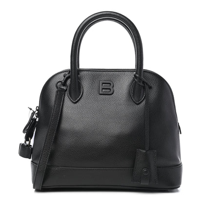 Balenciaga Supple Calfskin Rivet Small Ville Top Handle Bag Black 1 of 8