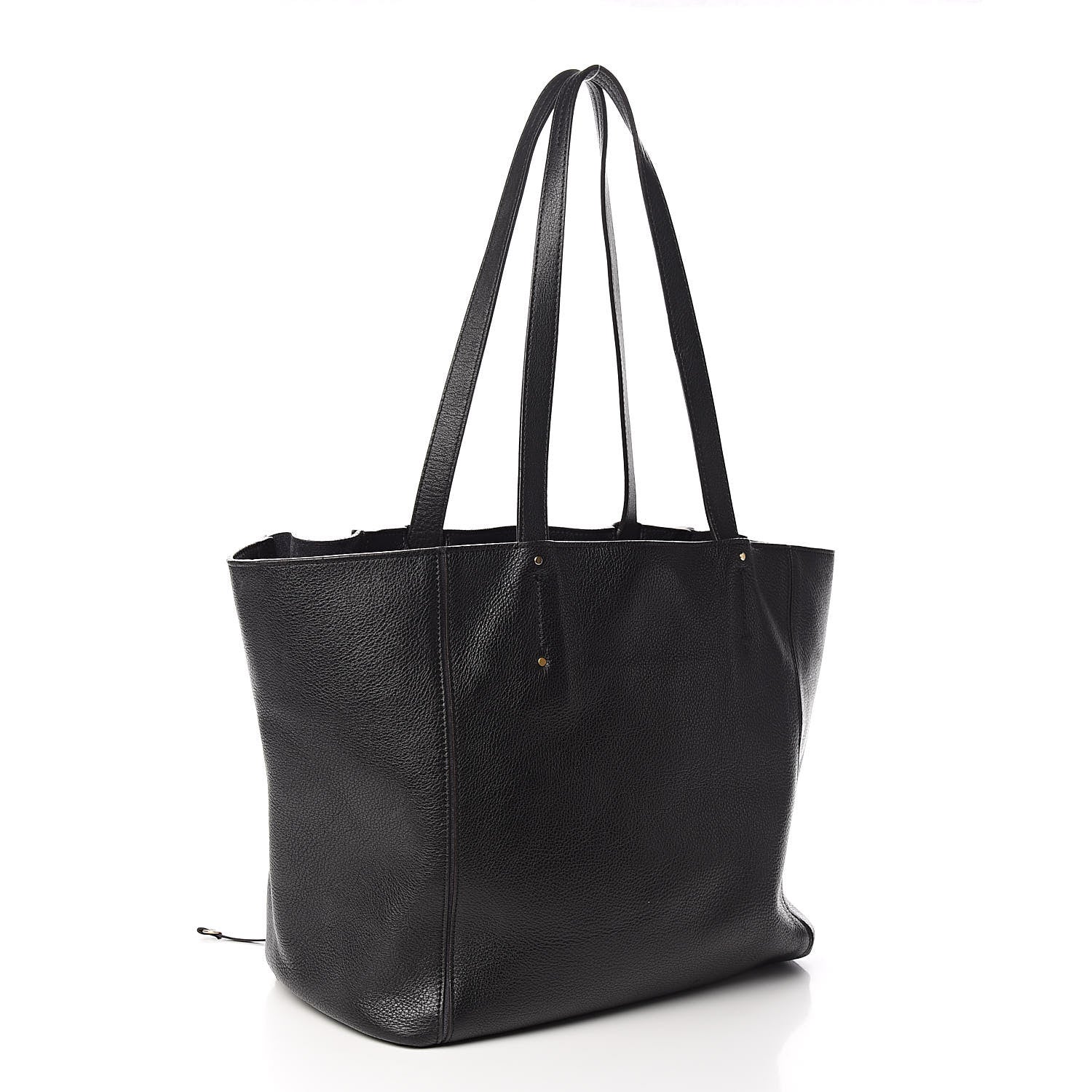 Chloe Smooth Calfskin Medium Milo Shopping Tote Black 2 of 12