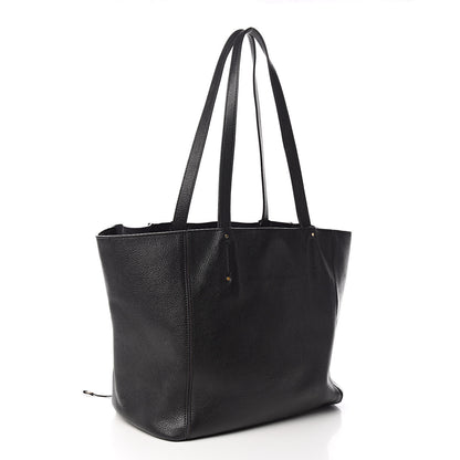 Chloe Smooth Calfskin Medium Milo Shopping Tote Black 2 of 12
