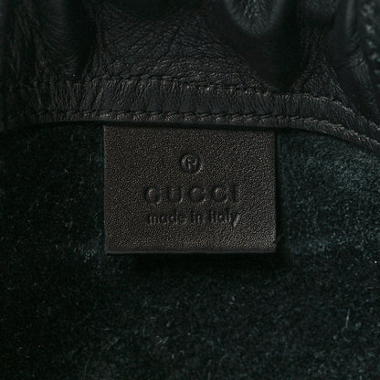 Gucci Calfskin Coco Capitan Logo Drawstring Backpack Black 6 of 10