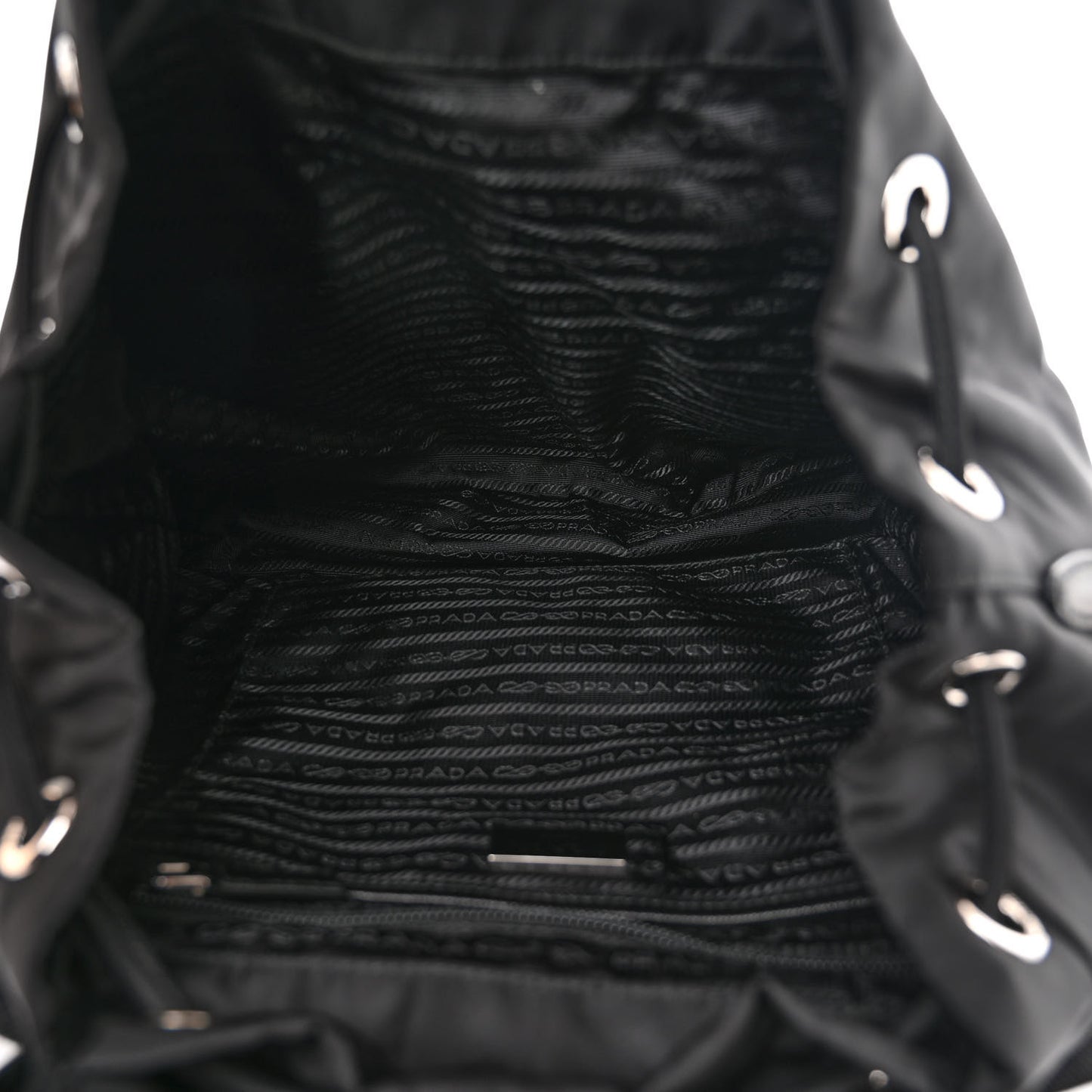 Tessuto Nylon Saffiano Vela Backpack Black