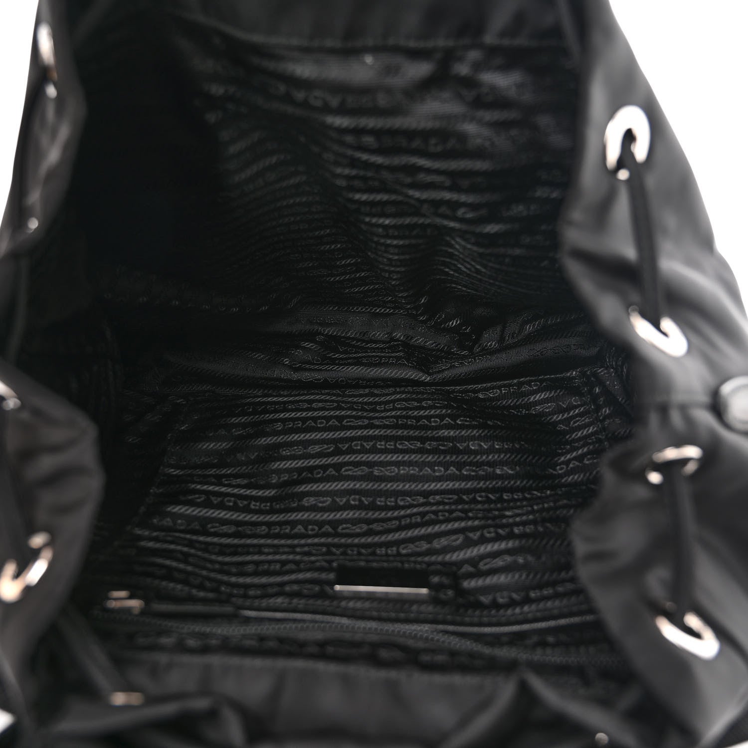 Prada Tessuto Nylon Saffiano Vela Backpack Black 6 of 11