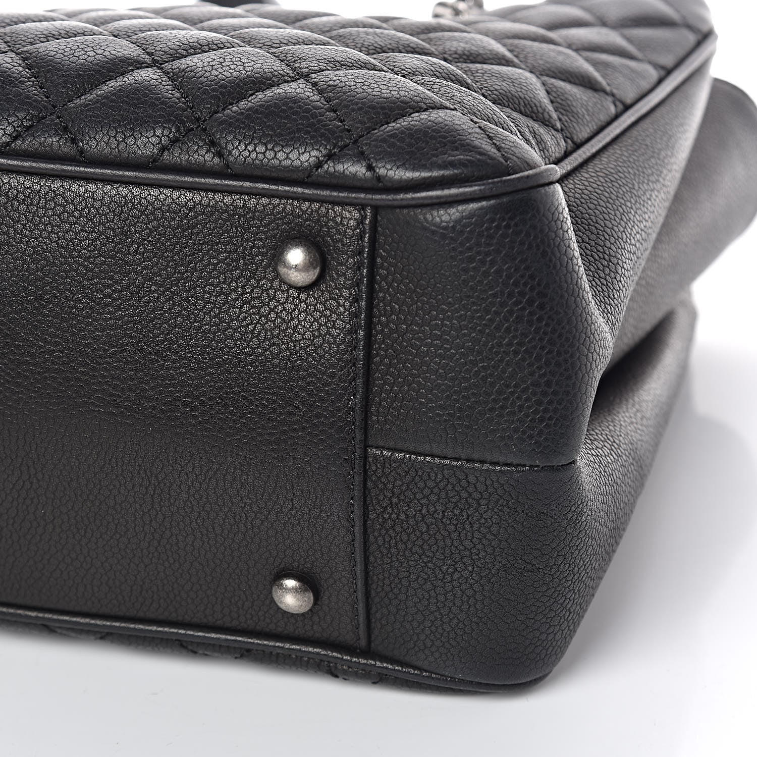 Chanel Caviar Quilted City Shopping Tote Black 9 of 10