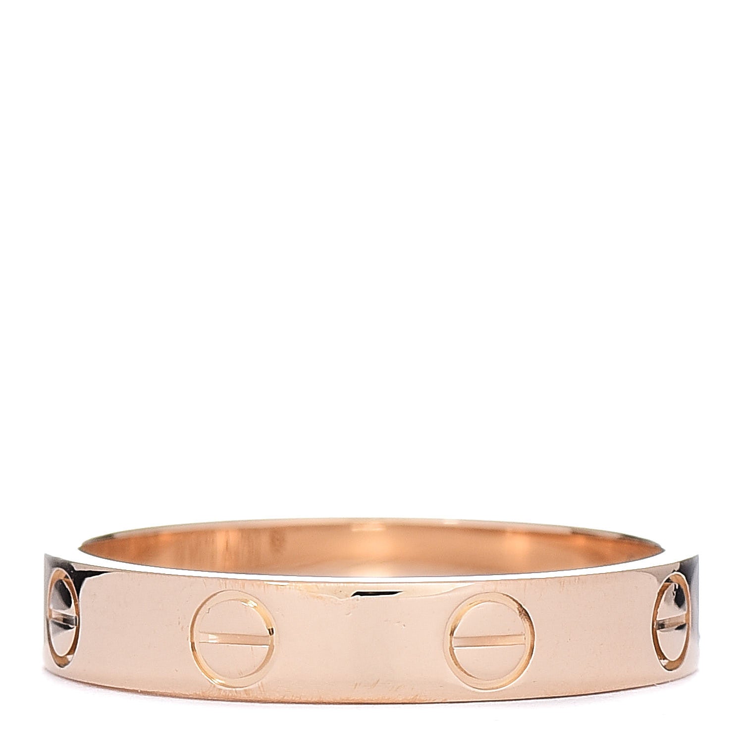 Cartier 18K Yellow Gold 3.5mm LOVE Wedding Band Ring 55 7.25 3 of 5