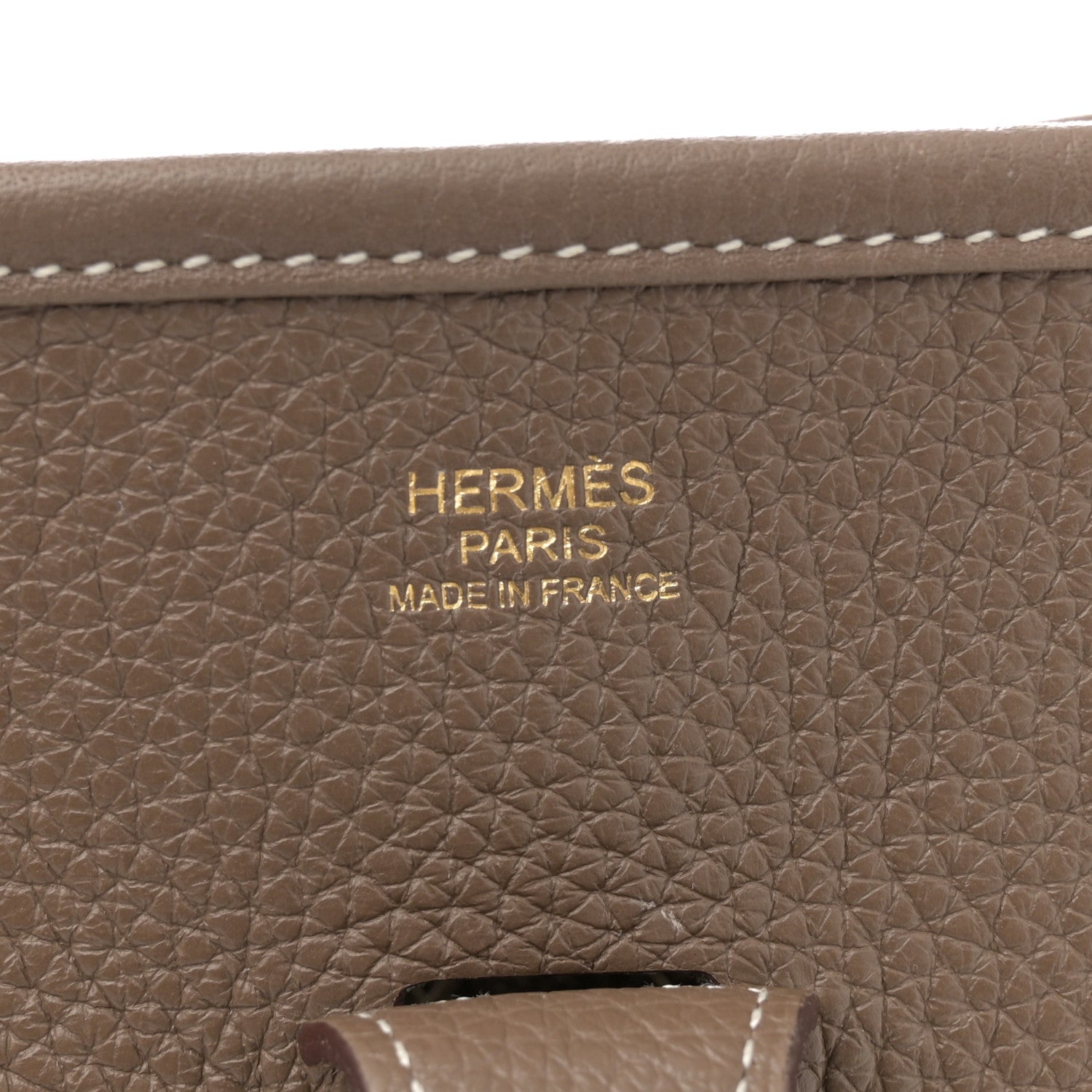 Hermes Taurillon Clemence Evelyne III PM Etoupe 6 of 10