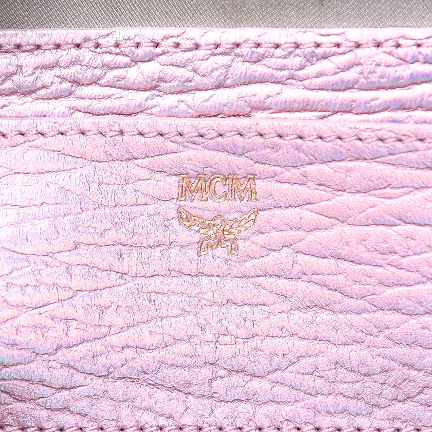 MCM Calfskin Pearl Studs X-Mini Stark Bebe Boo Backpack Prism Pink 7 of 12