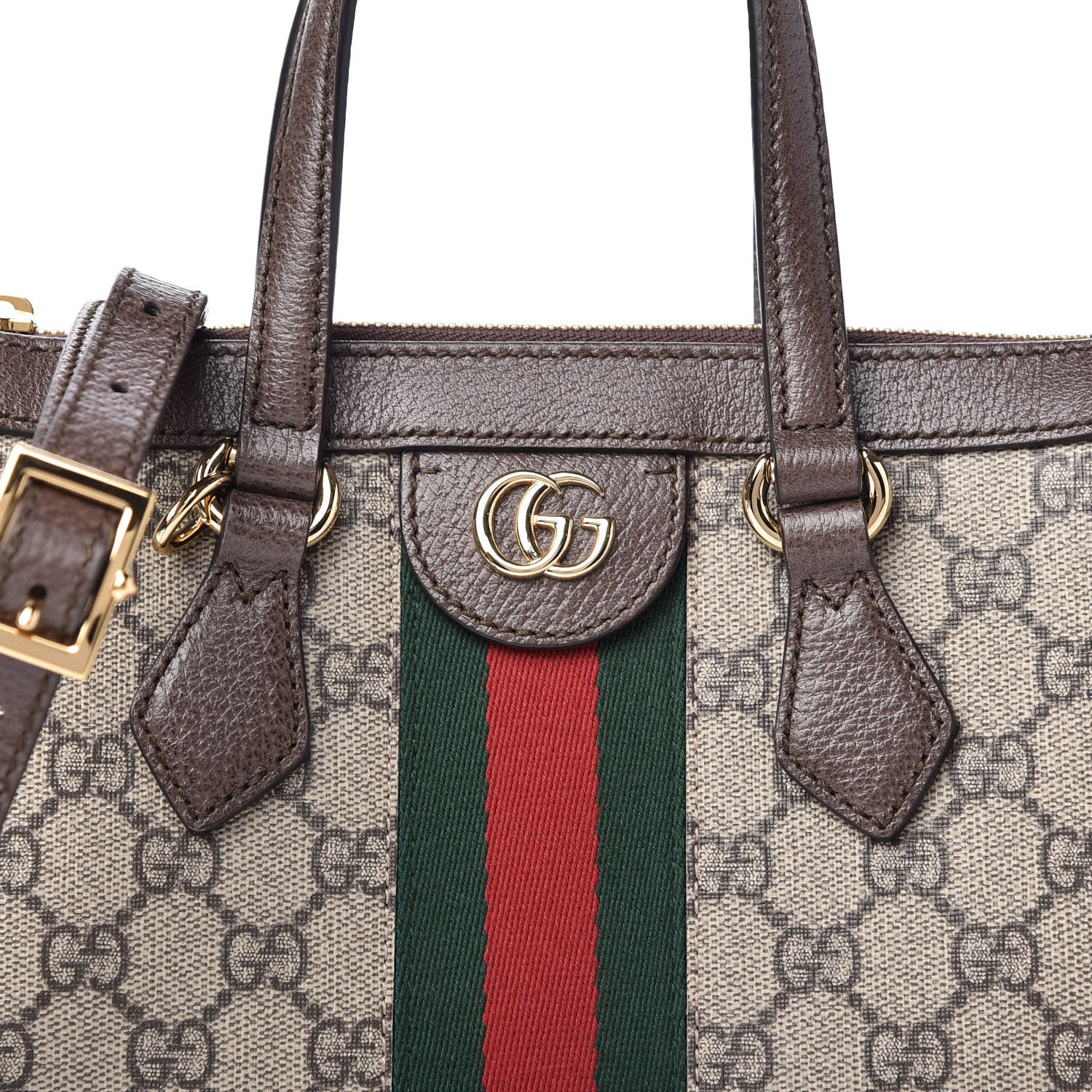 Gucci GG Supreme Monogram Small Ophidia Tote Bag Brown 10 of 10