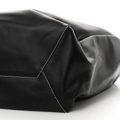 Miu Miu Soft Calf Softy Large Ivy Tote Bag Black 10 of 10