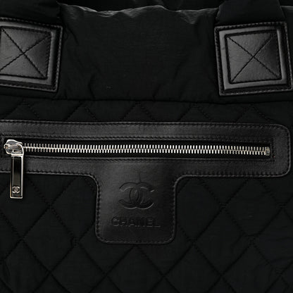 Chanel Nylon Quilted Coco Cocoon Bowler Black 8 of 11