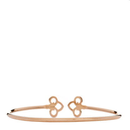 Tiffany 18K Rose Gold Diamond Fleur De Lis Wire Bracelet 2 of 3