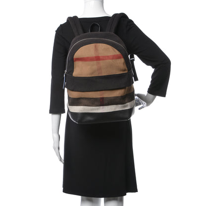 Burberry Jute Calfskin Mega Check Children's Backpack 2 of 11