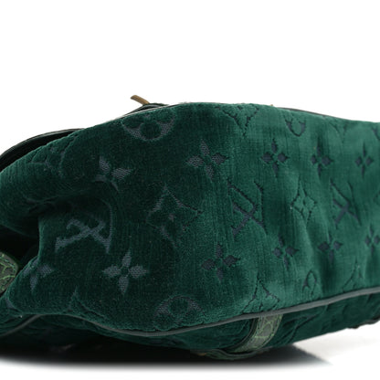 Louis Vuitton Monogram Velours Alligator Gracie MM Green 8 of 9