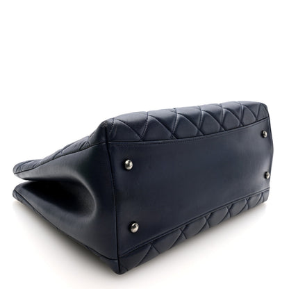 Chanel Lambskin Quilted Trendy CC Tote Navy 4 of 10