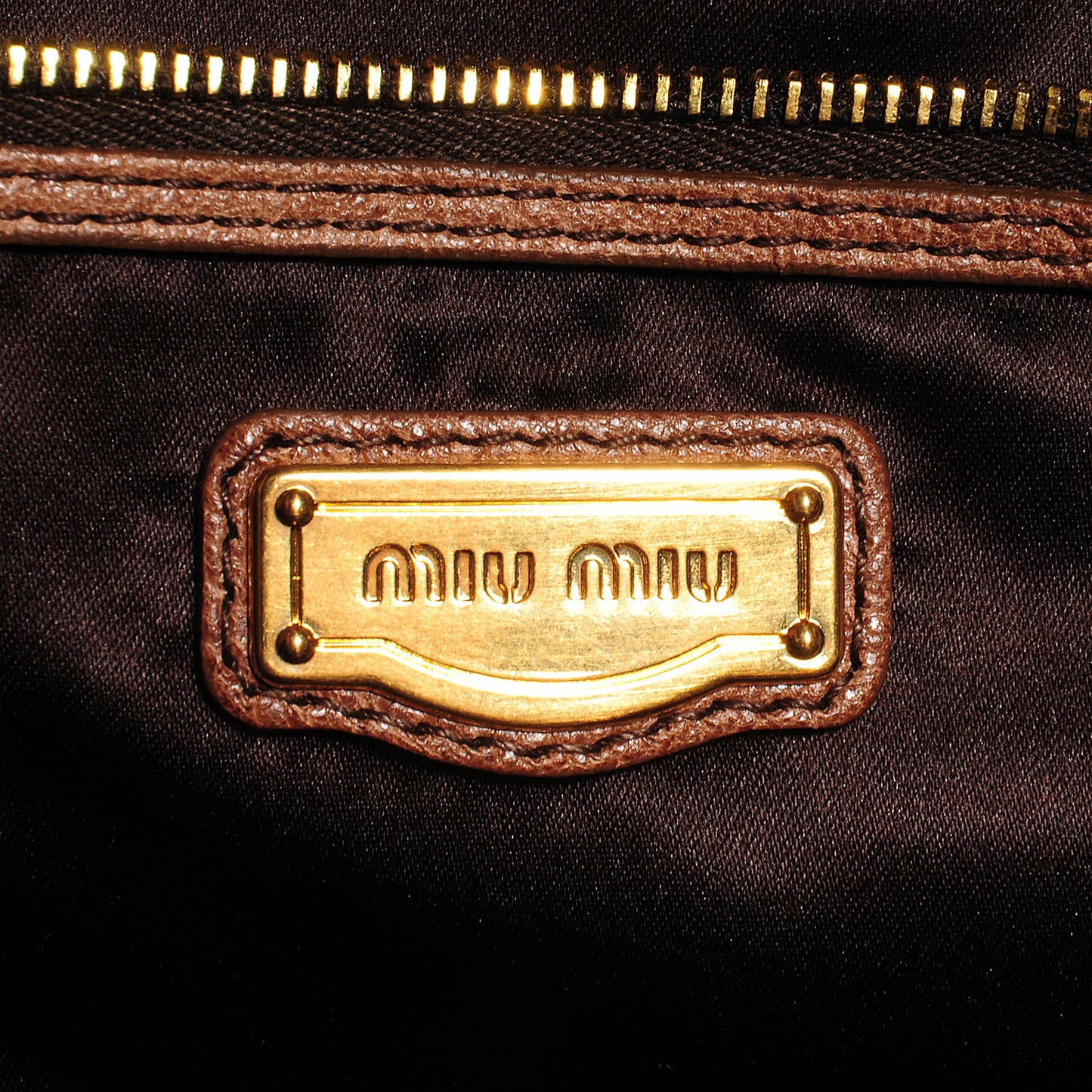 Nappa Chevron Grommet Tote