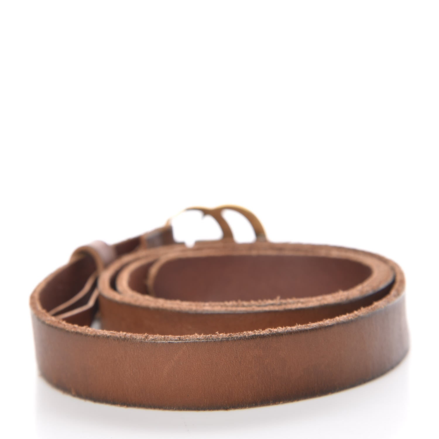 Gucci Faded Calfskin Double G 20mm Belt 80 32 Cuir 3 of 8