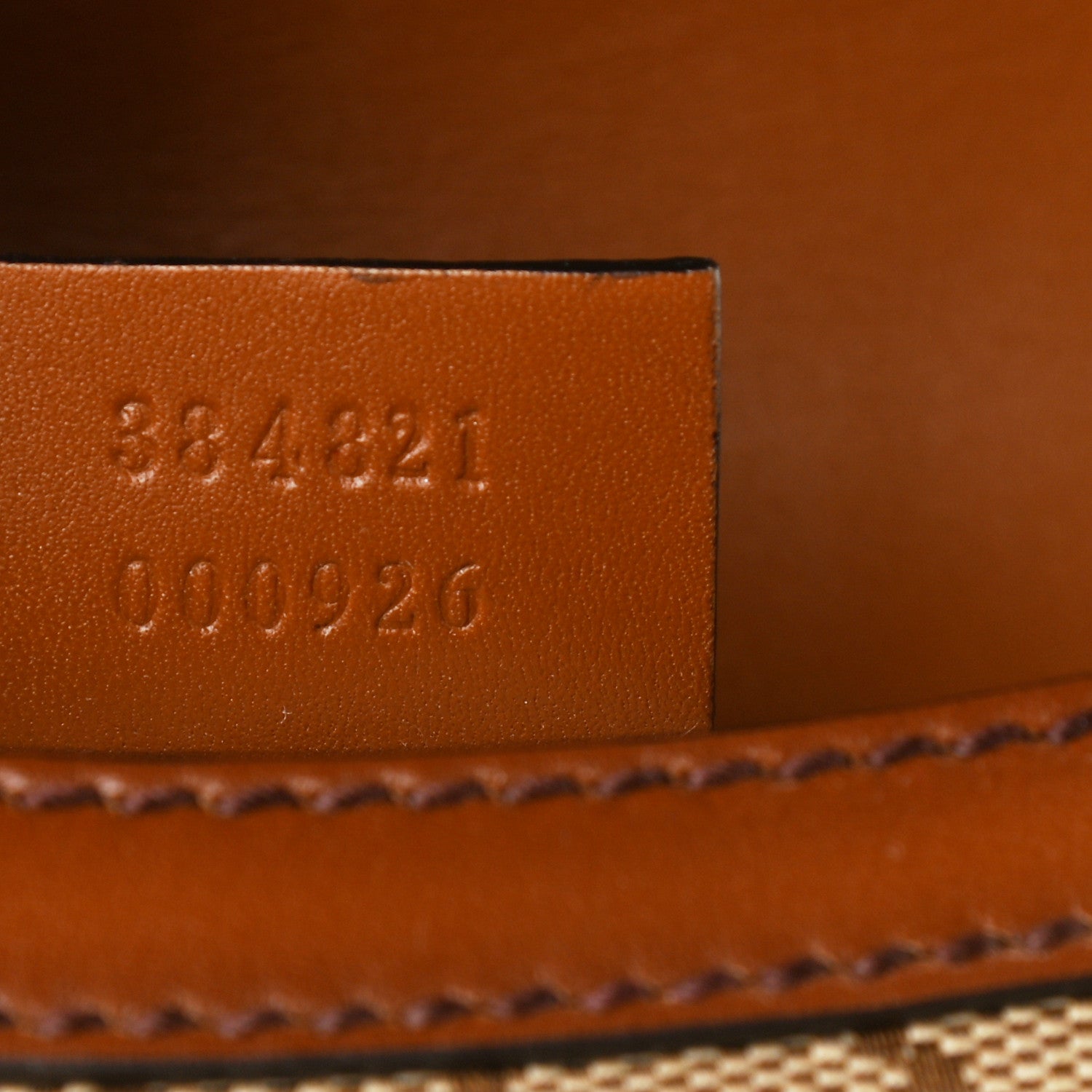 Gucci Monogram Small Lady Web Shoulder Bag Beige Cuir 7 of 14