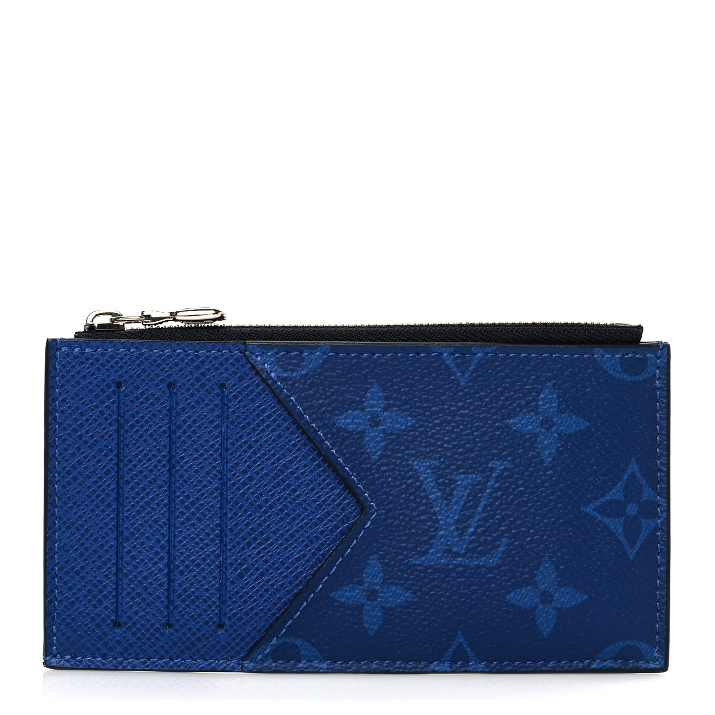 Monogram Taiga Coin Card Holder Cobalt