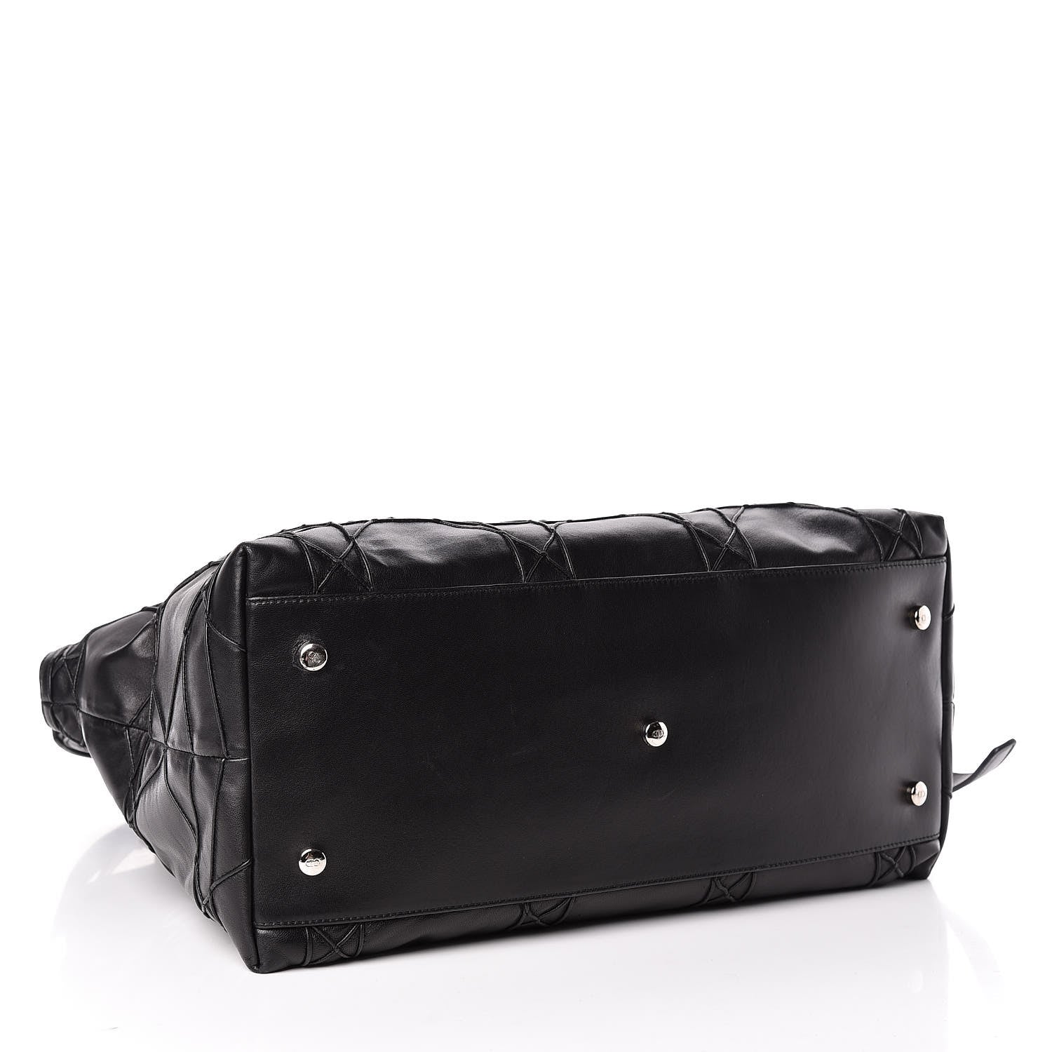Christian Dior Lambskin Cannage Large Granville Tote Black 5 of 15