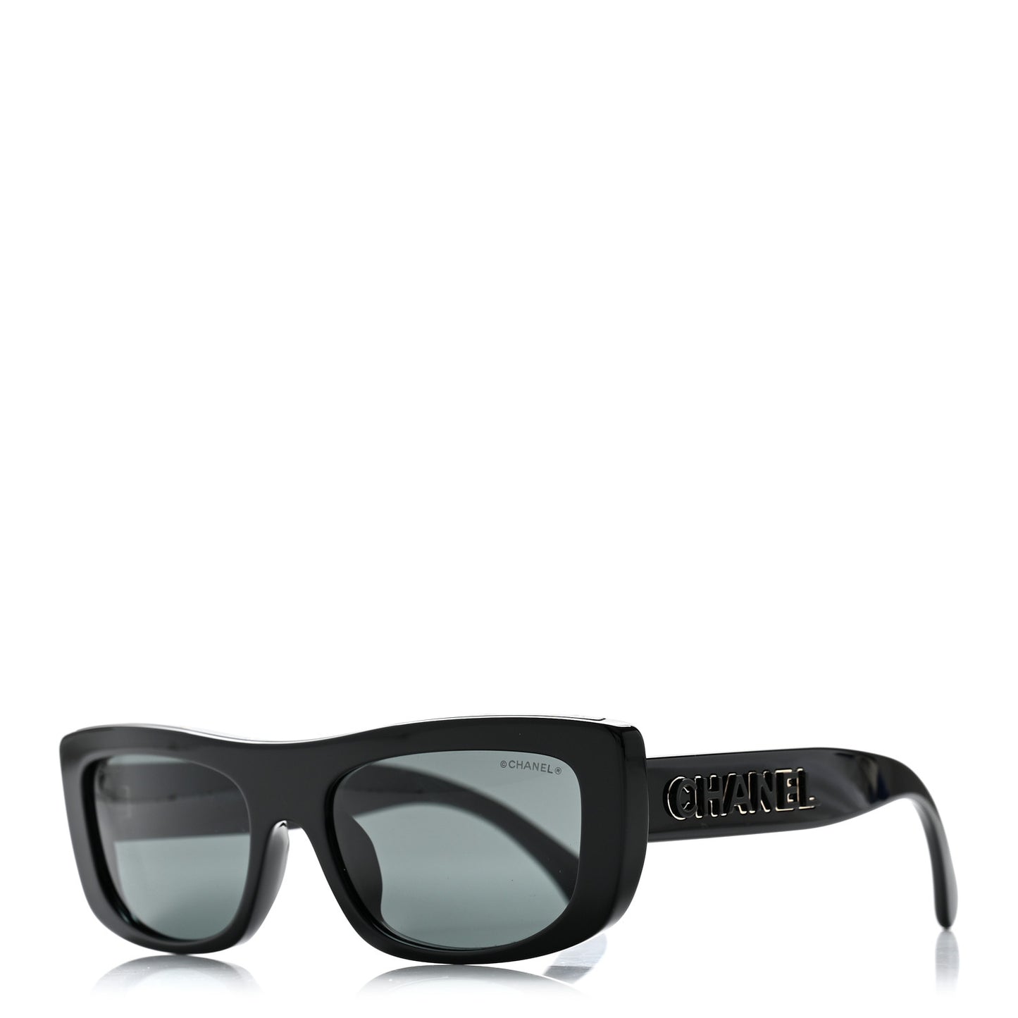 Acetate Rectangle Sunglasses 5559-A Black