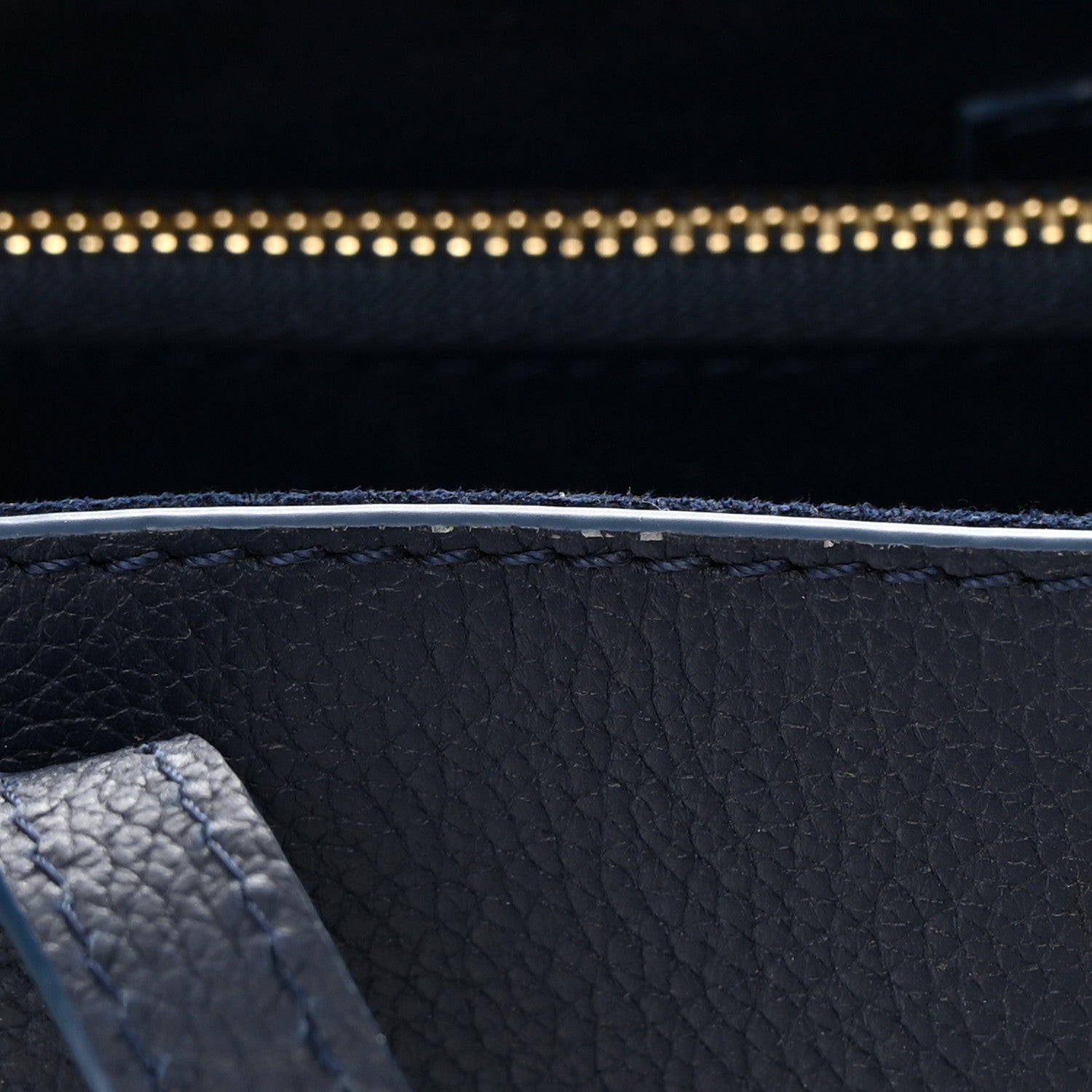 Louis Vuitton Grained Calfskin Lockme Shopper Navy 11 of 11