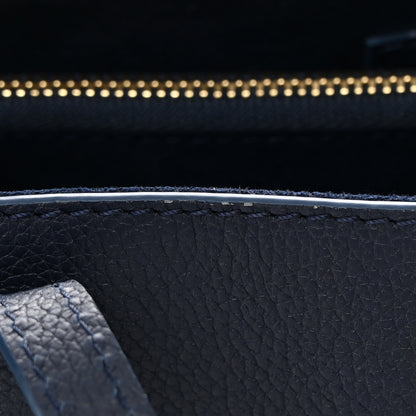 Louis Vuitton Grained Calfskin Lockme Shopper Navy 11 of 11