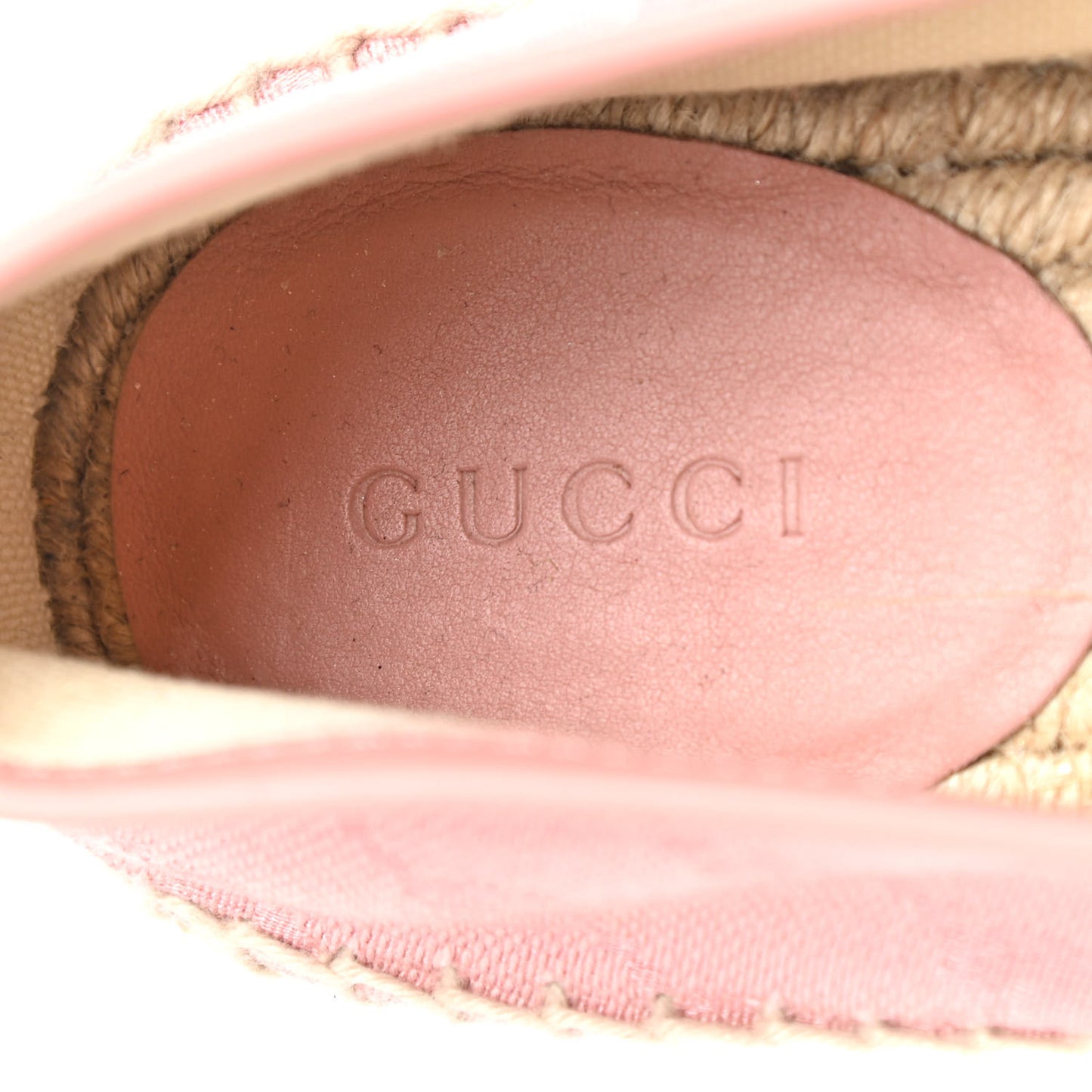 Monogram Espadrilles 38.5 Soft Pink