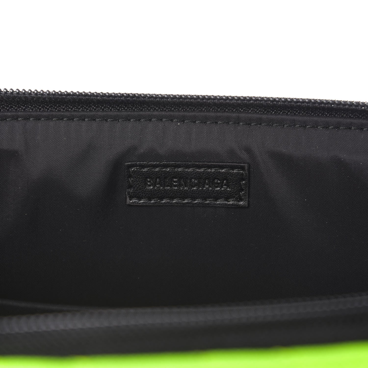 Balenciaga Nylon Logo Matelasse Explorer Zip Around Tablet Pouch Light Fluo Green 11 of 12