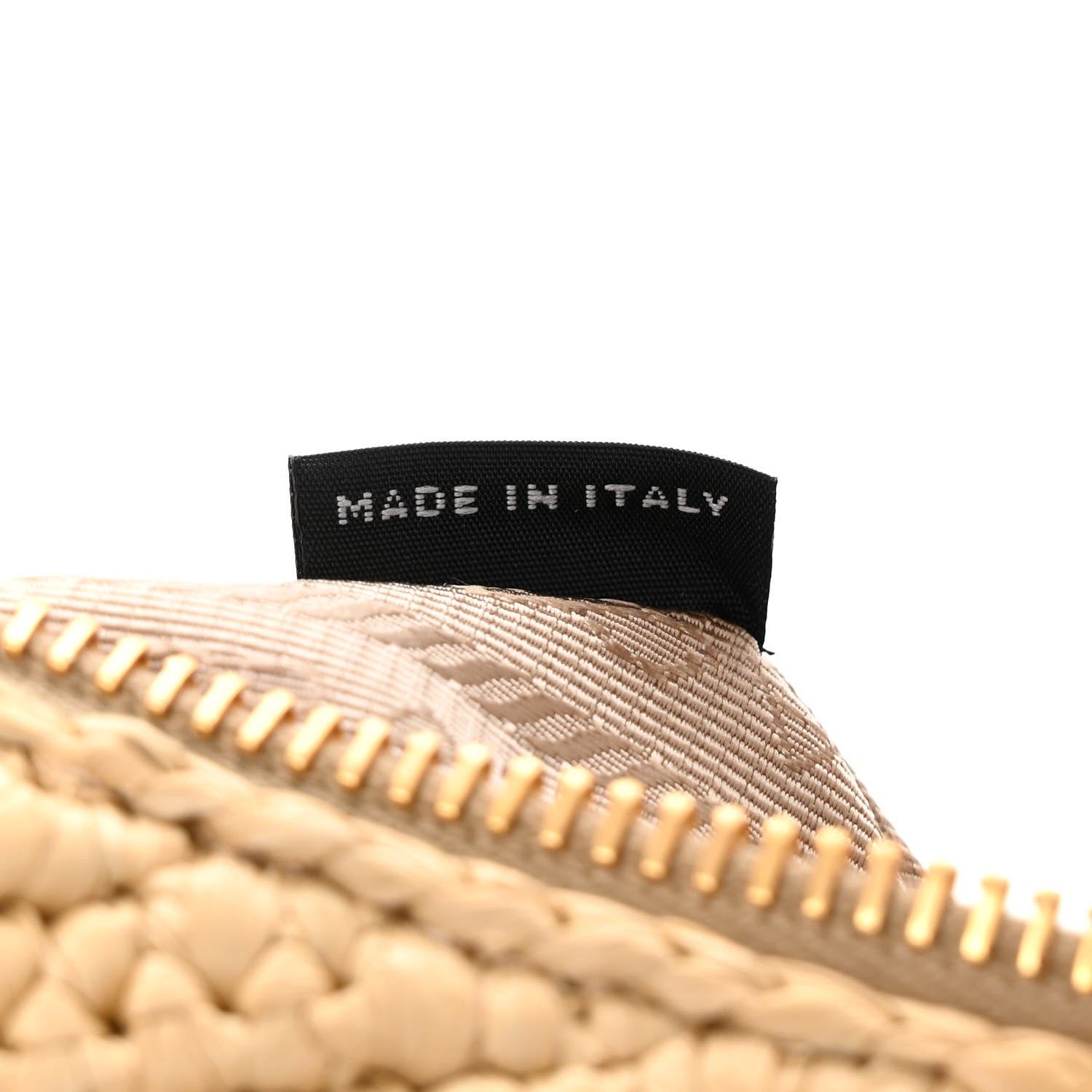 Prada Yarn Raffia Effect Crochet Re-Edition 2005 Shoulder Bag Naturale 7 of 11