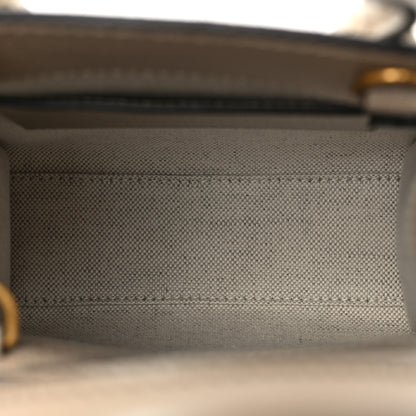 Gucci GG Supreme Monogram Textured Dollar Calfskin Mini Retro Interlocking G Tote Bag Beige Mystic White Oatmeal 5 of 7