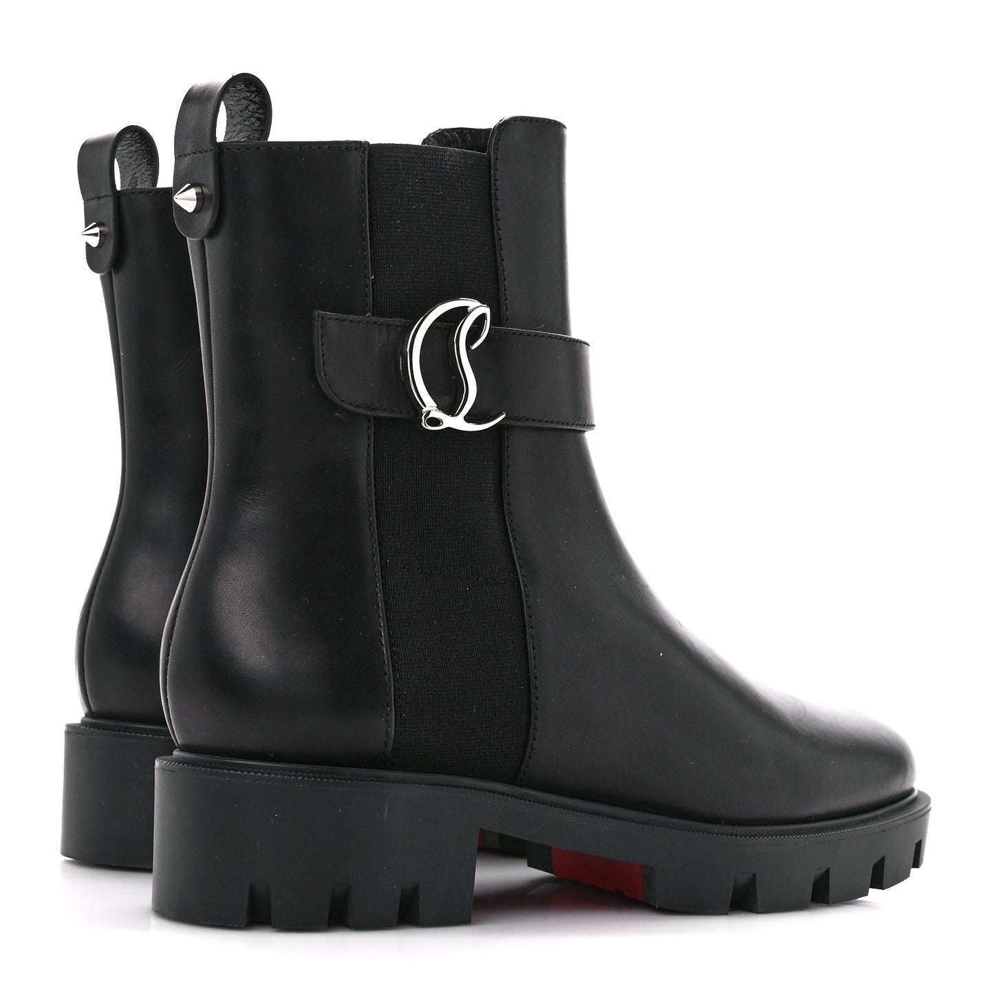 Calfskin Ingrassato Flat Chelsea Booties 39.5 Black