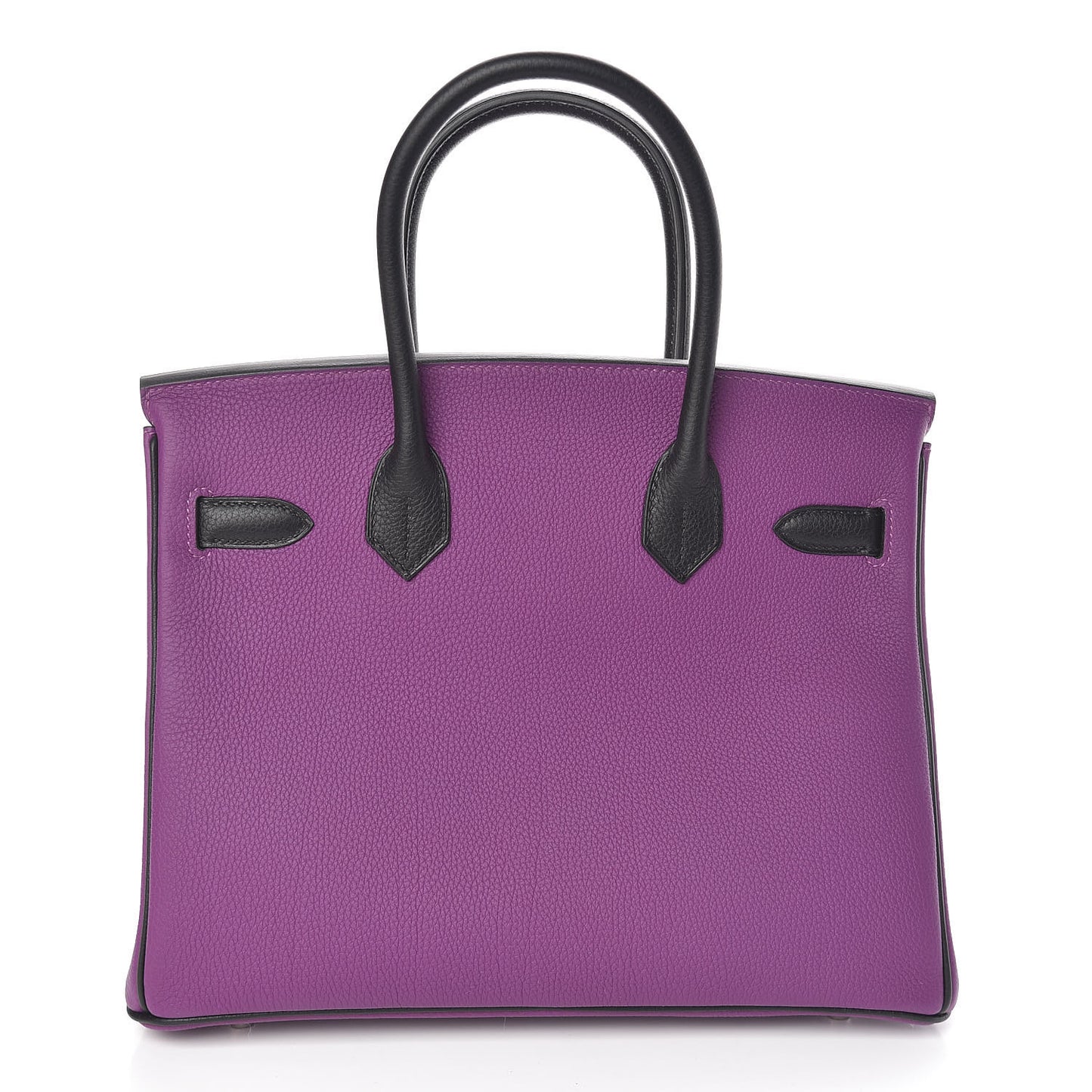 Togo Bi-Color Horseshoe Birkin 30 Anemone Black