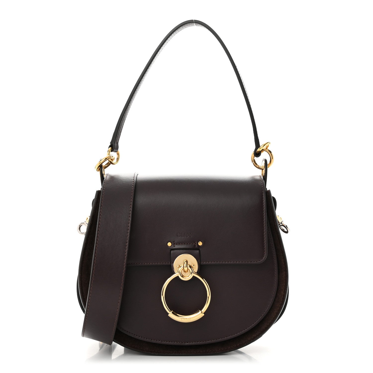 Chloe Calfskin Large Tess Bag Raisin 1 of 11