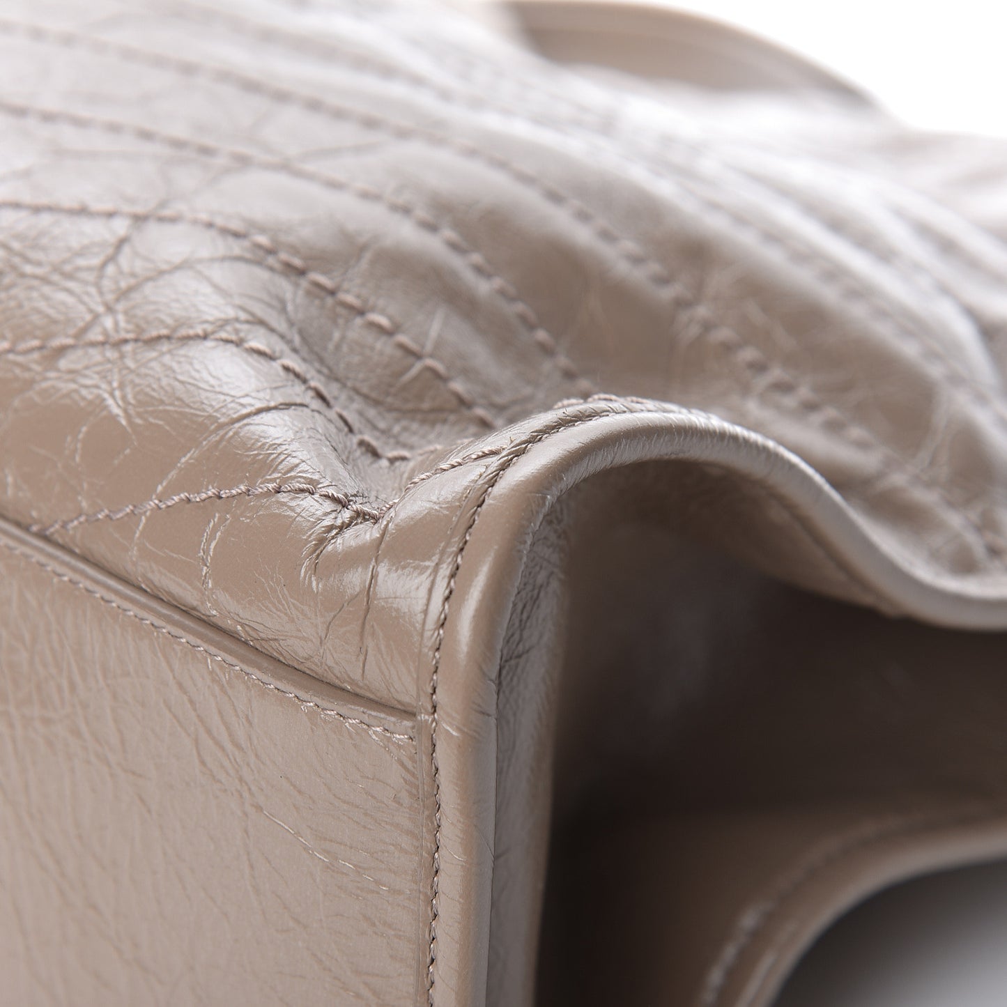 Crinkled Calfskin Matelasse Monogram Niki Shoulder Bag Light Taupe