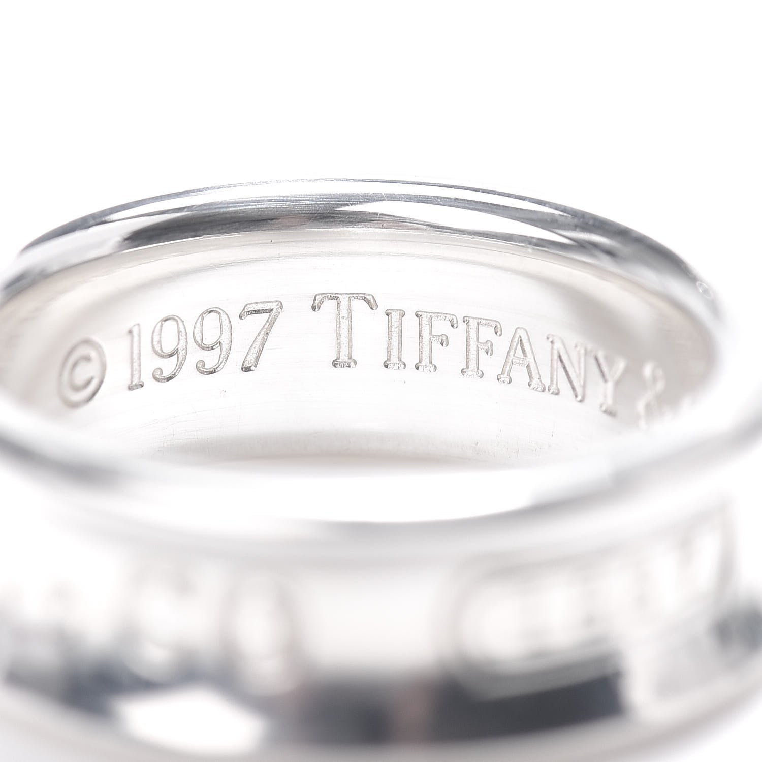 Tiffany Sterling Silver 1837 Band Ring 50 5.5 5 of 5