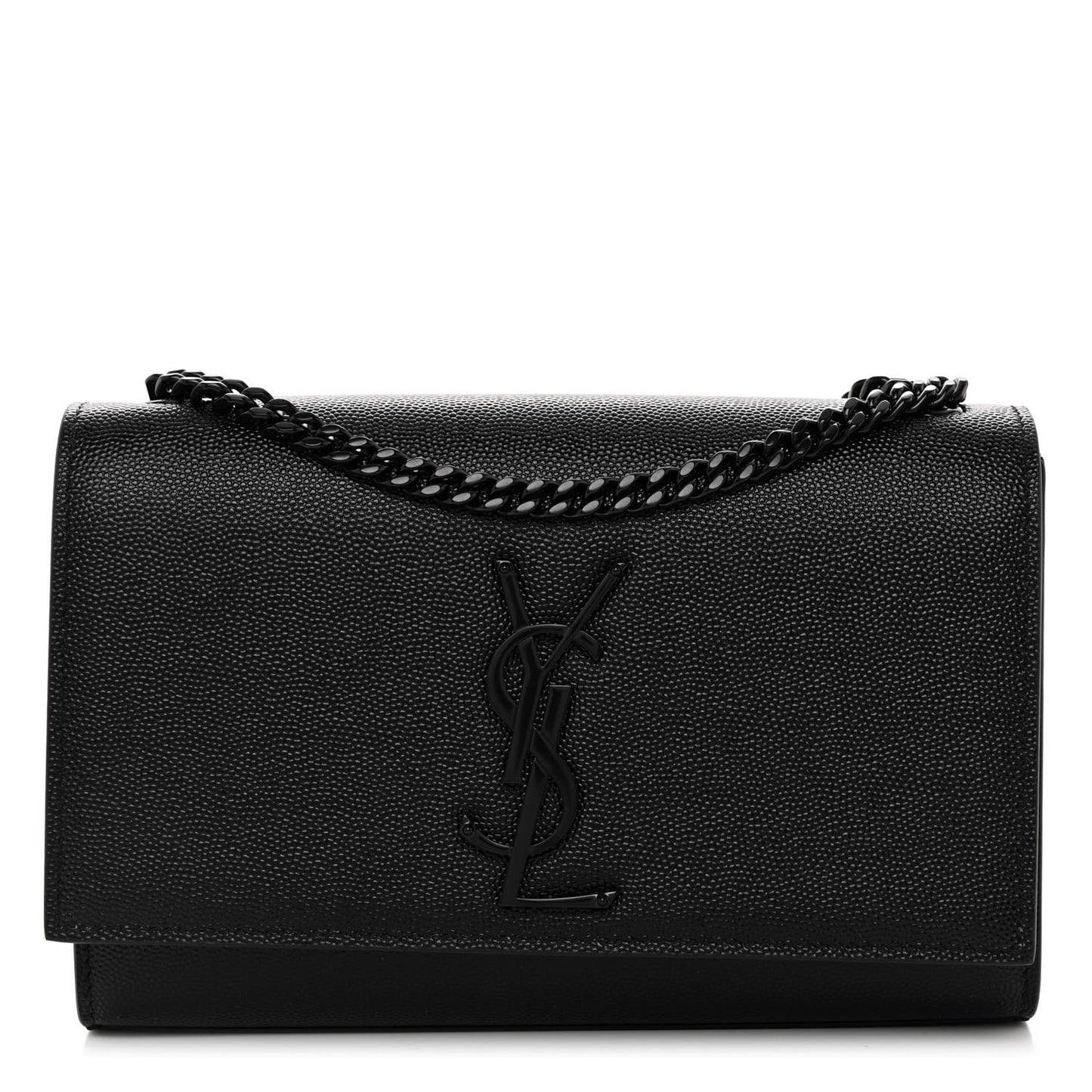 Grain De Poudre Small Monogram Monochrome Kate Satchel Black