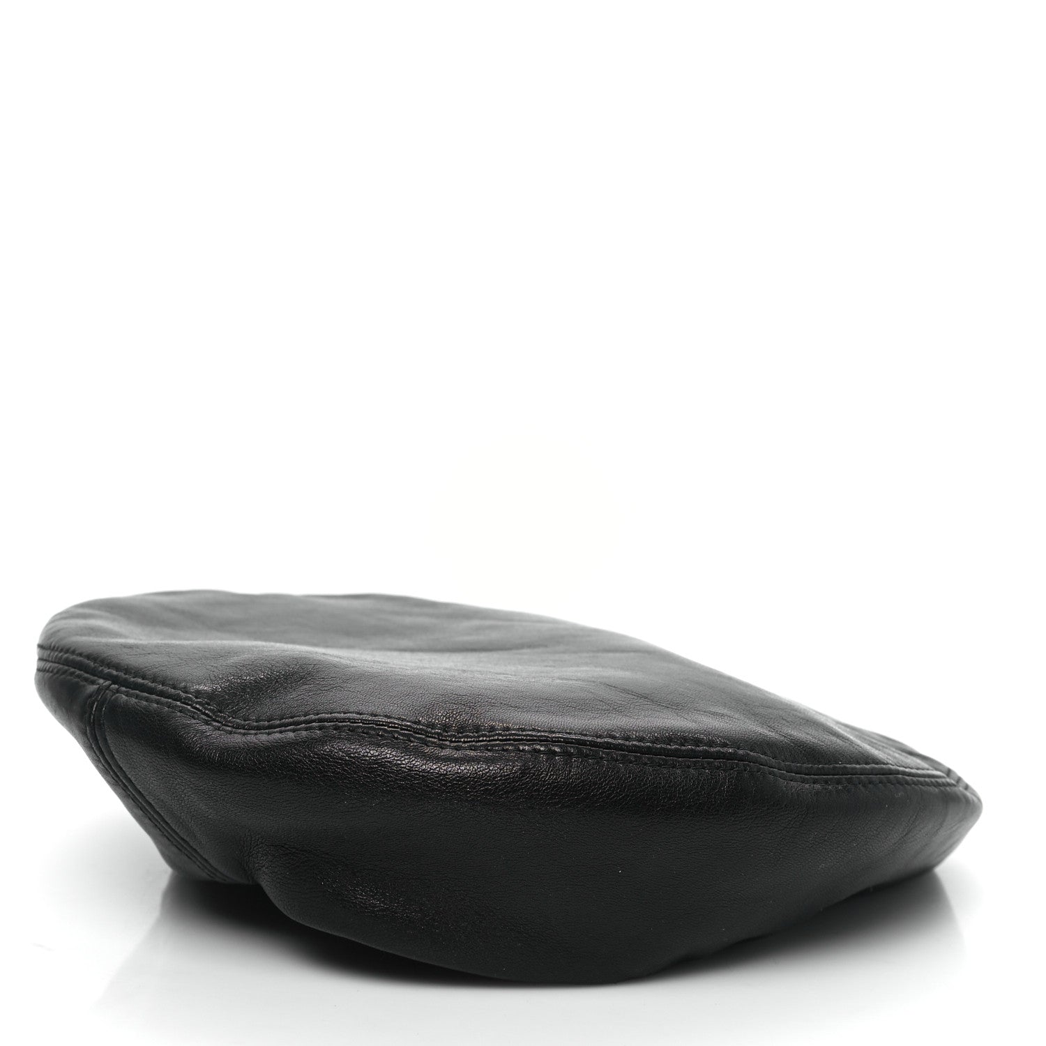 Gucci Lambskin Beret Hat 57 M Black 4 of 8