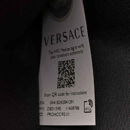 Versace Velvet Quilted Medusa Wallet On Chain Pink 7 of 10