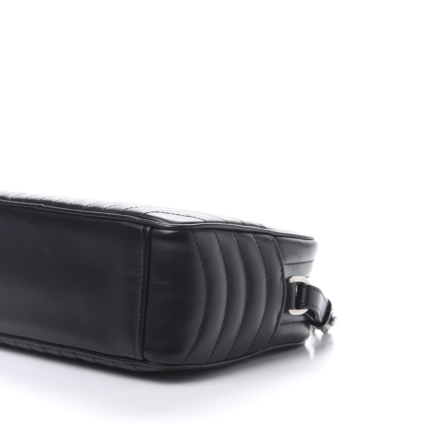 Soft Calfskin Diagramme Crossbody Bag Black