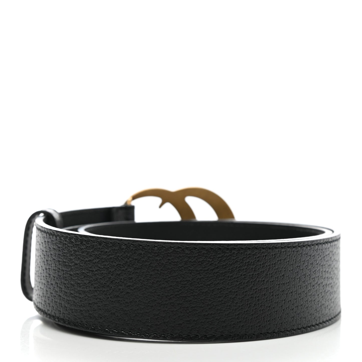 Textured Calfskin Double G 40mm Belt 90 36 Black
