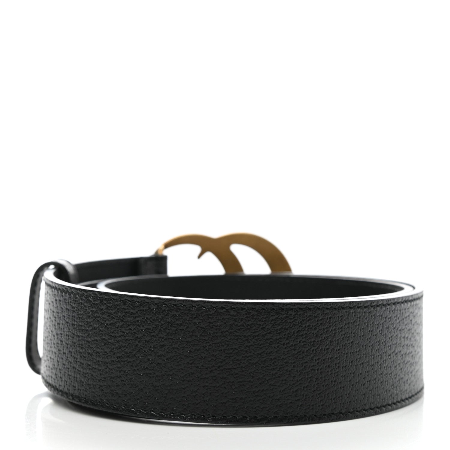 Gucci Textured Calfskin Double G 40mm Belt 90 36 Black 2 of 3