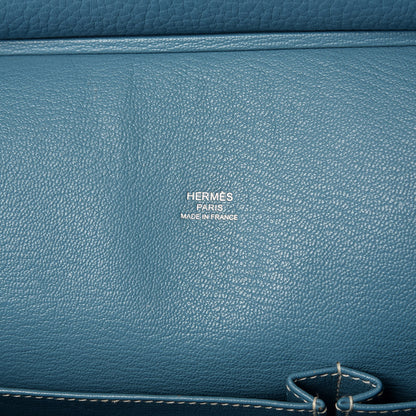 Hermes Taurillon Clemence Jypsiere 28 Blue Jean 6 of 12