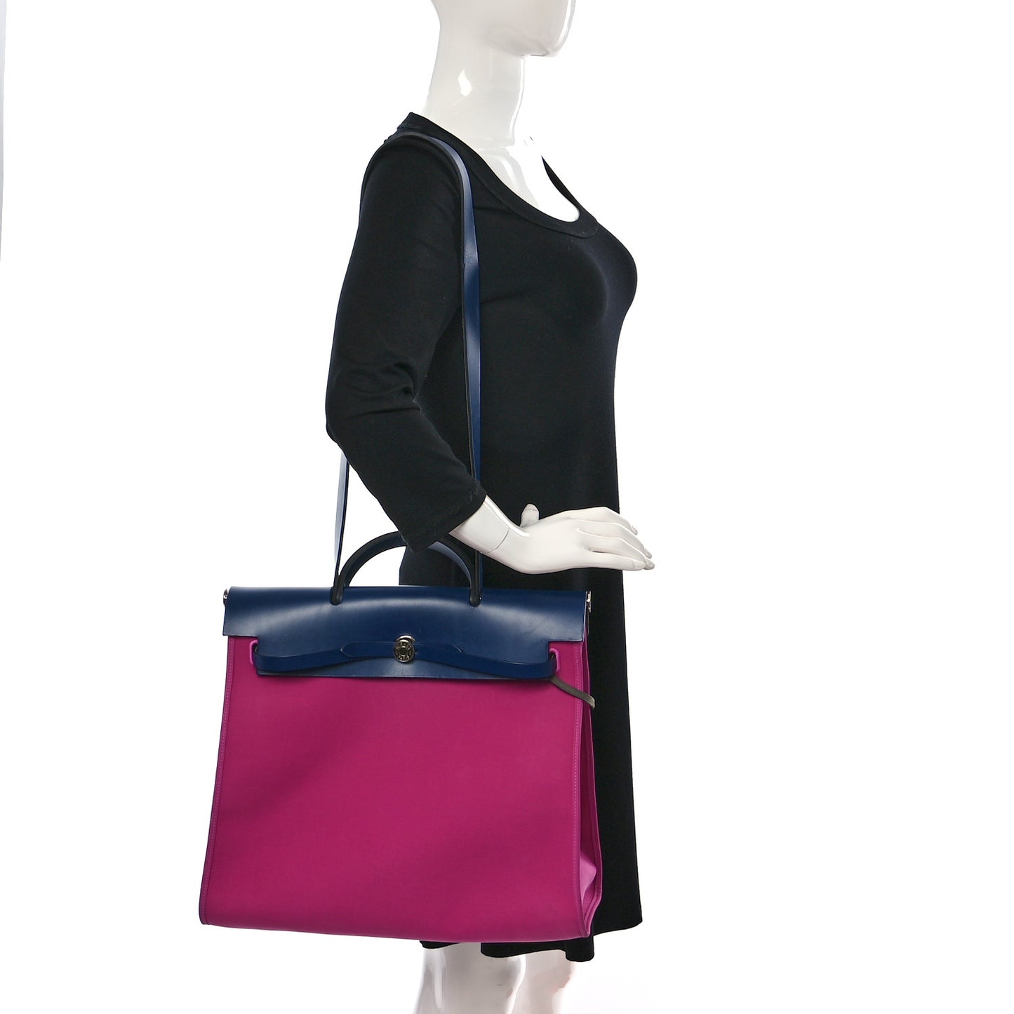 Toile Vache Hunter Herbag Zip 39 MM Magnolia Bleu Saphir