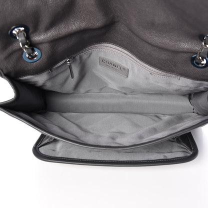 Chanel Caviar Quilted Large French Riviera Flap Dark Grey 5 of 10