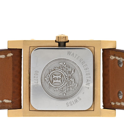 Hermes Stainless Steel Courchevel 23mm Medor Quartz Watch Gold 4 of 5