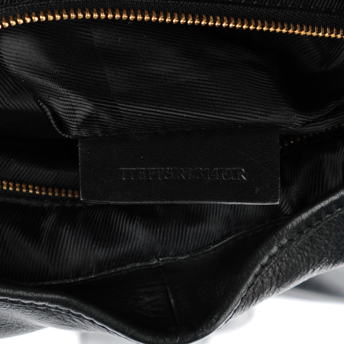 Calfskin Buckle Hobo Black