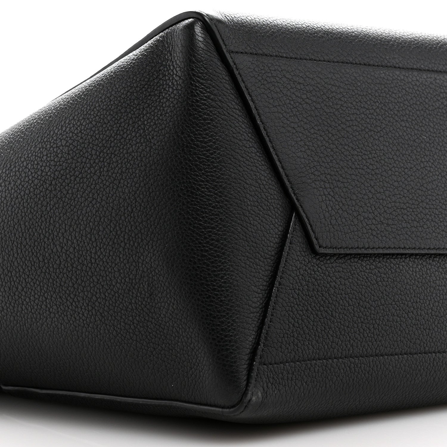 Celine Soft Grained Calfskin Sangle Bucket Bag Black 8 of 11