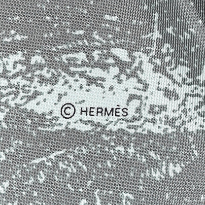 Hermes Silk Twill Amis Pour La Vie Scarf 45 Vert De Gris Parme 3 of 4