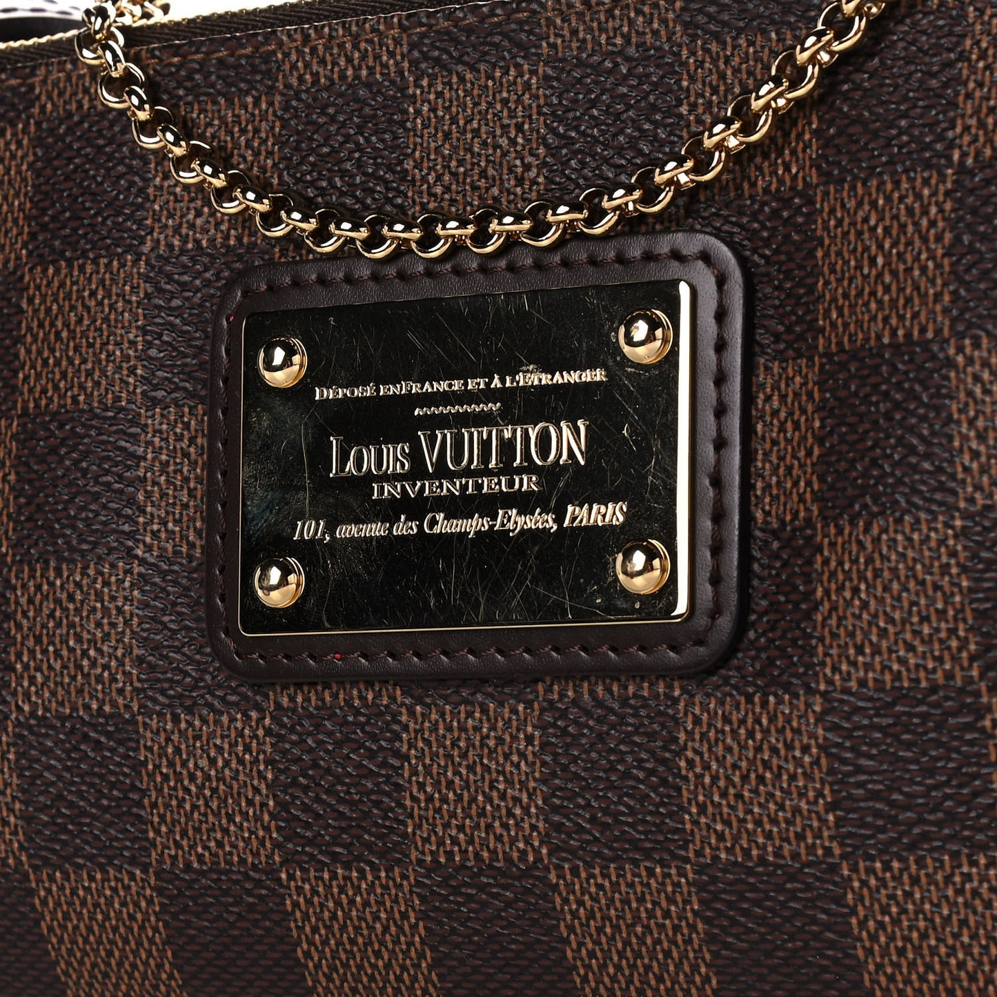 Damier Ebene Eva Clutch